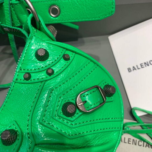 Replica Balenciaga 700940210 Women's Neo Cagole XS Handbag in Green Arena lambskin 5