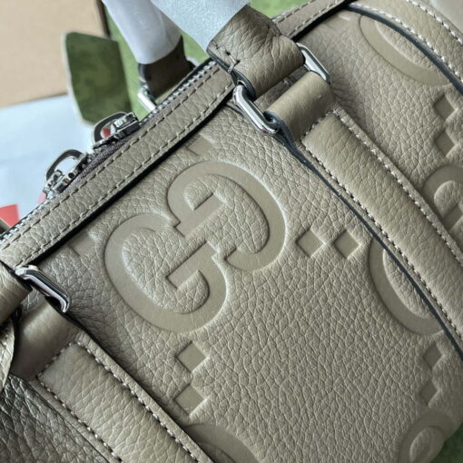 Replica Gucci 725292 Jumbo GG Mini Duffle Bag Gray 5