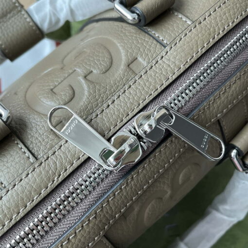 Replica Gucci 725292 Jumbo GG Mini Duffle Bag Gray 6