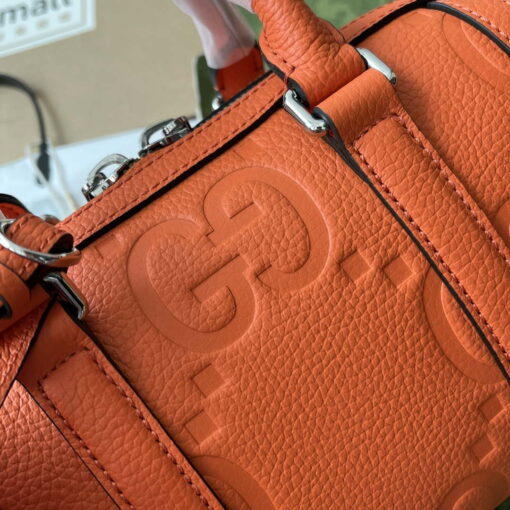 Replica Gucci 725292 Jumbo GG Mini Duffle Bag Orange 5