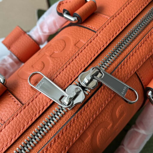 Replica Gucci 725292 Jumbo GG Mini Duffle Bag Orange 6