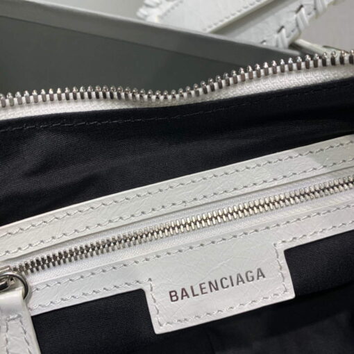 Replica Balenciaga 67130723 Women's Le Cagole Small Shoulder Bag Arena lambskin In White 7