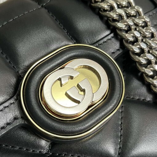 Replica Gucci ‎741457 Gucci Deco Mini Shoulder Bag Black 5