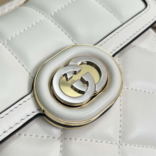 Replica Gucci ‎741457 Gucci Deco Mini Shoulder Bag White 4