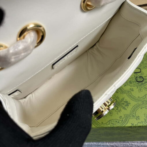 Replica Gucci ‎741457 Gucci Deco Mini Shoulder Bag White 8