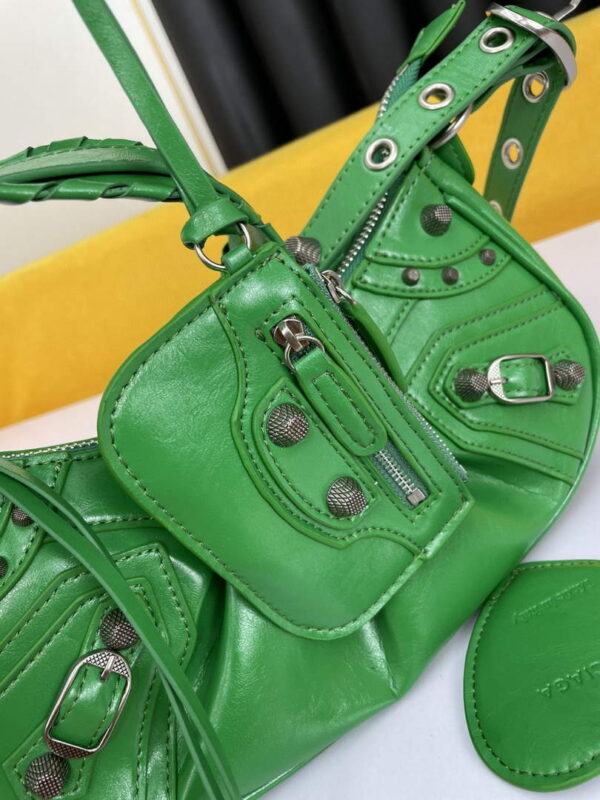 Replica Balenciaga 700940210 Women's Neo Cagole Xs Handbag In Green 5