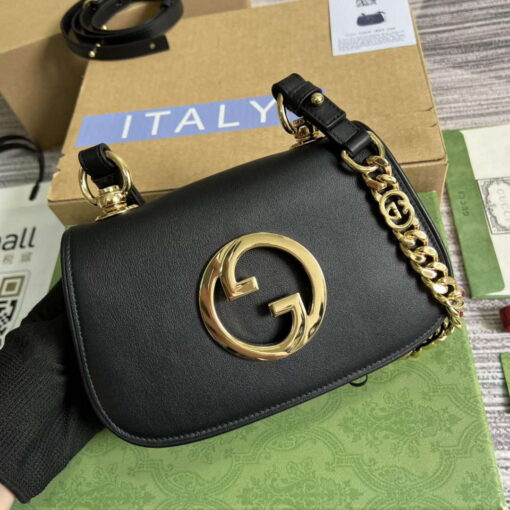 Replica Gucci 724645 Gucci Blondie Mini Shoulder Bag Black 3