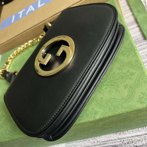 Replica Gucci 724645 Gucci Blondie Mini Shoulder Bag Black 5