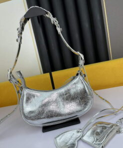 Replica Balenciaga 700940210 Women's Neo Cagole Xs Handbag In Silver 2