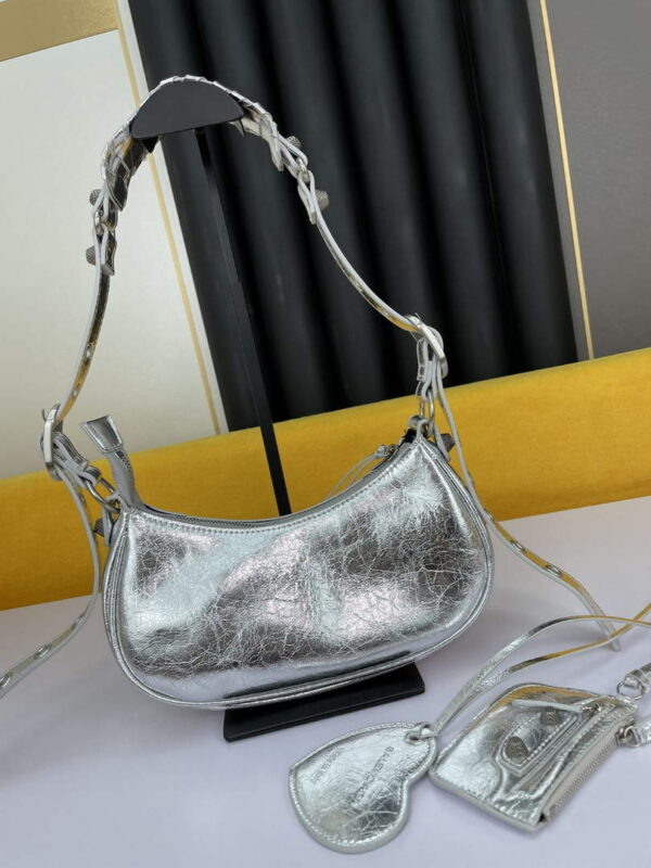 Replica Balenciaga 700940210 Women's Neo Cagole Xs Handbag In Silver 2