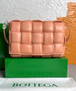 Replica Bottega Veneta BV 20206 Padded Cassette 591970 Pink Orange Gold 2