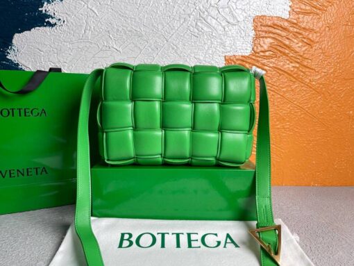 Replica Bottega Veneta BV 20206 Padded Cassette 591970 Light Green Gold 3