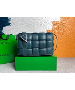 Replica Bottega Veneta BV 20206 Padded Cassette 591970 Dark Green Silver