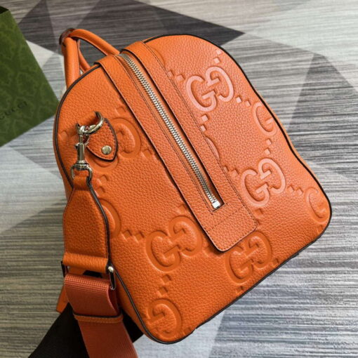 Replica Gucci 725282 Jumbo GG Small Duffle Bag Orange 2