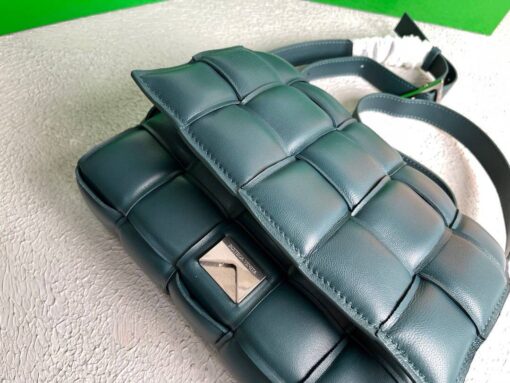 Replica Bottega Veneta BV 20206 Padded Cassette 591970 Dark Green Silver 8