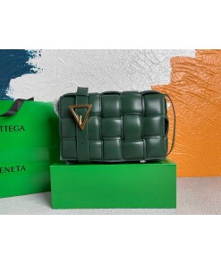 Replica Bottega Veneta BV 20206 Padded Cassette 591970 Dark Green Gold