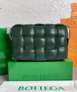 Replica Bottega Veneta BV 20206 Padded Cassette 591970 Dark Green Gold 2