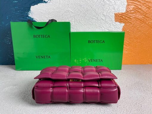 Replica Bottega Veneta BV 20206 Chain Cassette 631421 Wine Red Gold 5