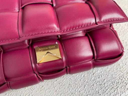 Replica Bottega Veneta BV 20206 Chain Cassette 631421 Wine Red Gold 9