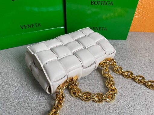 Replica Bottega Veneta BV 20206 Chain Cassette 631421 White Gold 6