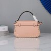 Replica Valentino 4100 Medium Rockstud Alcove Handbag In Grainy Calfskin 2B0J41 Black 9