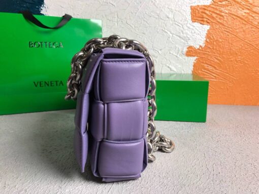 Replica Bottega Veneta BV 20206 Chain Cassette 631421 Purple Silver 4