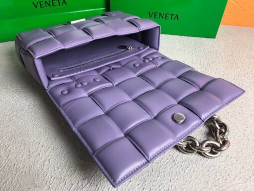 Replica Bottega Veneta BV 20206 Chain Cassette 631421 Purple Silver 7