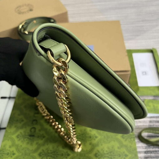 Replica Gucci 699268 Gucci Blondie Shoulder Bag Light green leather 2