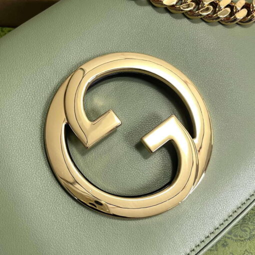 Replica Gucci 699268 Gucci Blondie Shoulder Bag Light green leather 4