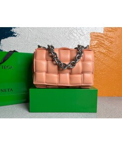 Replica Bottega Veneta BV 20206 Chain Cassette 631421 Light Pink Silver