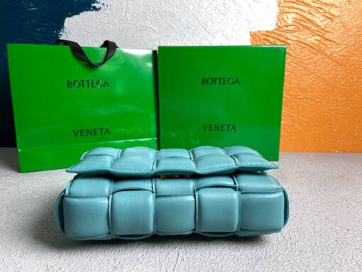 Replica Bottega Veneta BV 20206 Chain Cassette 631421 Light Blue Gold 5