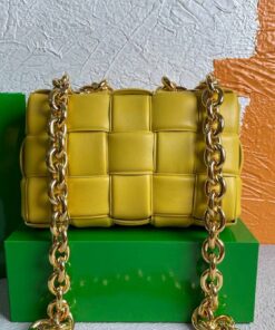 Replica Bottega Veneta BV 20206 Chain Cassette 631421 Lemon Yellow Gold 2