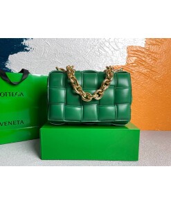 Replica Bottega Veneta BV 20206 Chain Cassette 631421 Green Gold