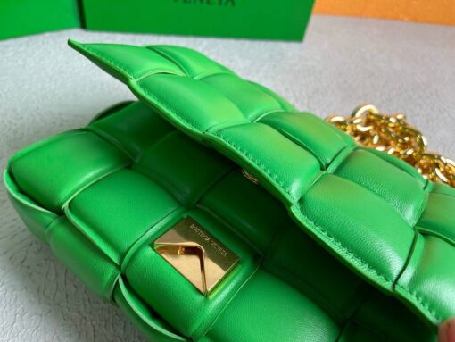 Replica Bottega Veneta BV 20206 Chain Cassette 631421 Grass Green Gold 9