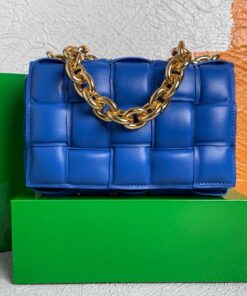 Replica Bottega Veneta BV 20206 Chain Cassette 631421 Cobalt Gold