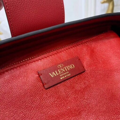 Replica Valentino 50027 Vsling Grainy Calfskin Hobo Bag Red 7