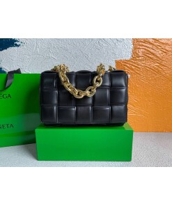 Replica Bottega Veneta BV 20206 Chain Cassette 631421 Black Gold