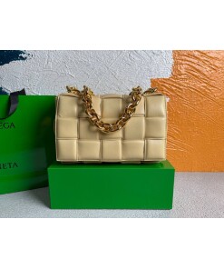 Replica Bottega Veneta BV 20206 Chain Cassette 631421 Apricot Gold