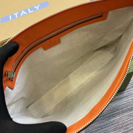 Replica Gucci 696009 Jumbo GG Medium Messenger Bag Orange 7