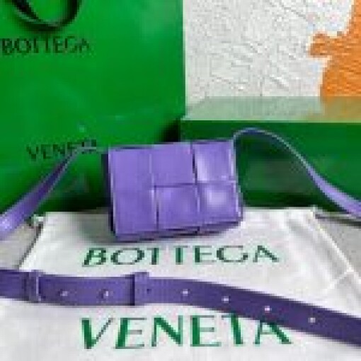 Replica Bottega Veneta BV 666688 Cassette Shoulder Bag 33993 Purple