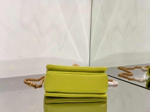 Replica Valentino One Stud Nappa Bag With Chain 1215 Lemon Yellow 3