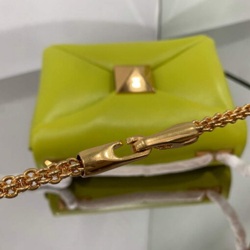 Replica Valentino One Stud Nappa Bag With Chain 1215 Lemon Yellow 5