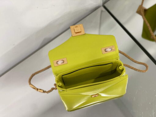 Replica Valentino One Stud Nappa Bag With Chain 1215 Lemon Yellow 6