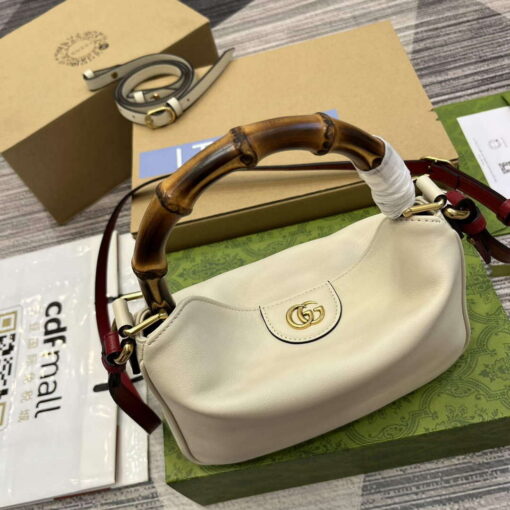 Replica Gucci 746251 Gucci Diana Small Shoulder Bag White 5