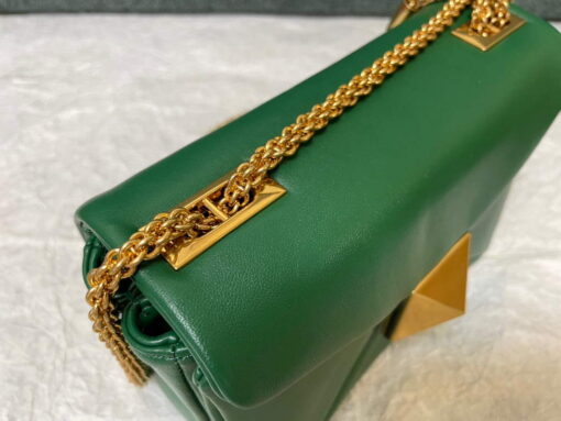 Replica Valentino One Stud Nappa Bag With Chain 1215 Green 2