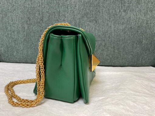 Replica Valentino One Stud Nappa Bag With Chain 1215 Green 5