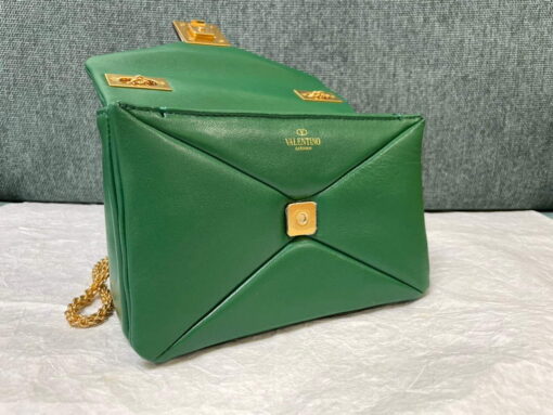 Replica Valentino One Stud Nappa Bag With Chain 1215 Green 6