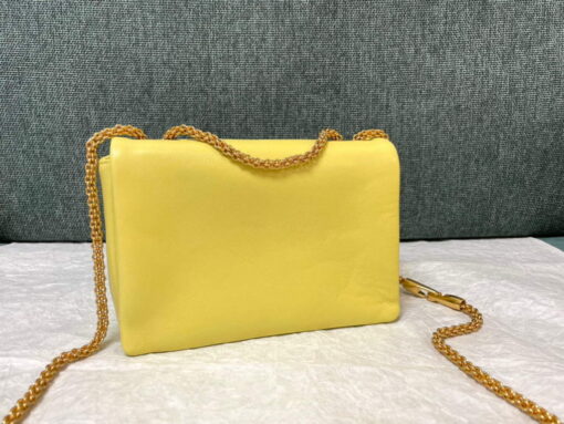 Replica Valentino One Stud Nappa Bag With Chain 1215 Yellow 2