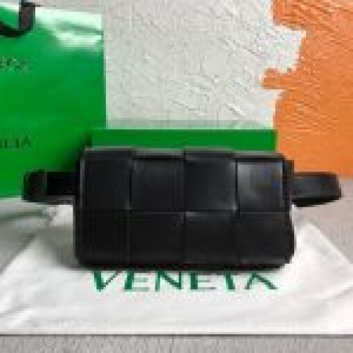 Replica Bottega Veneta BV 639367 Belt-Cassette 55869 Bag Black