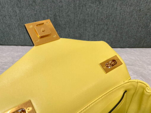 Replica Valentino One Stud Nappa Bag With Chain 1215 Yellow 7